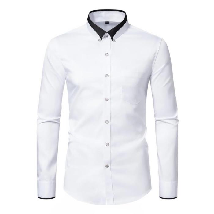 Men's slim dress shirts