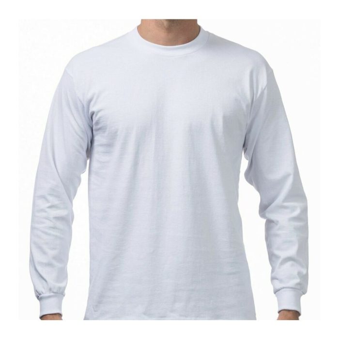 Long sleeve men's white dress shirts