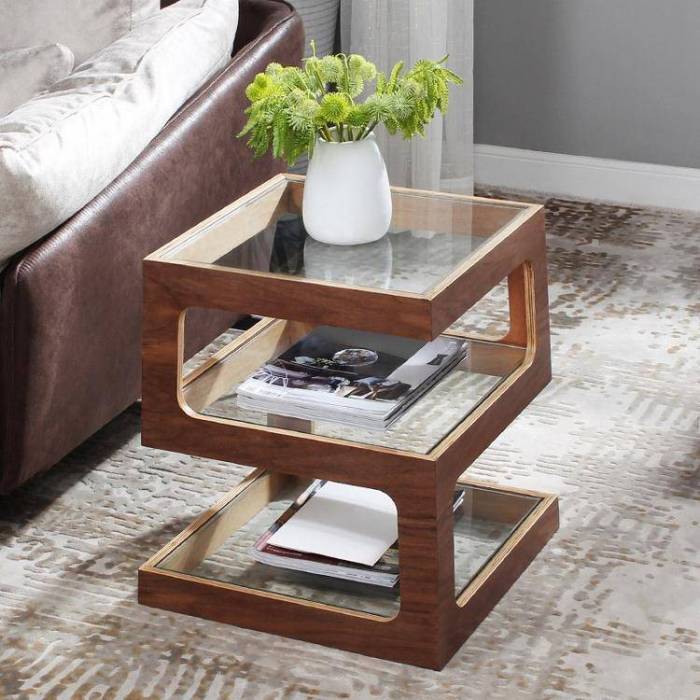 How to decorate a side table living room