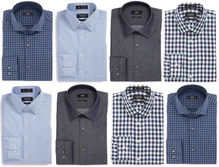 Mens fitted dress shirts