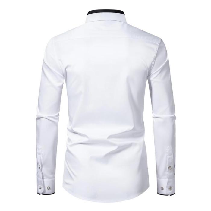 Men's slim dress shirts