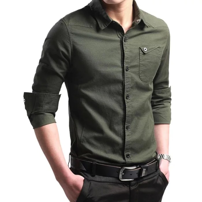 Men's casual dress shirts long sleeve