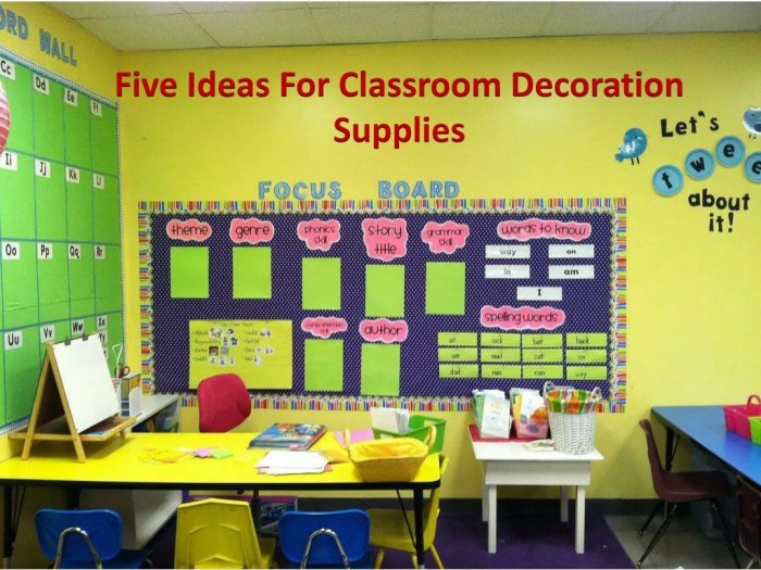 How to decorate a classroom with no windows